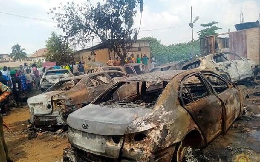 Obuasi: One Person Dead, Seven Injured In Fire Outbreak At Bogobiri