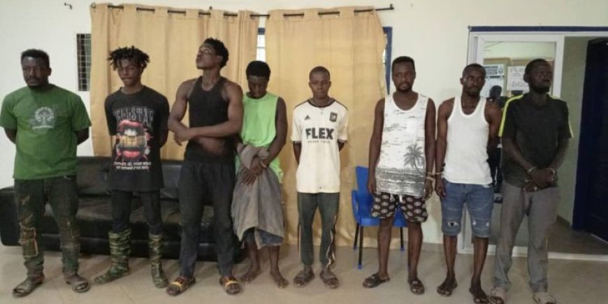 Police Arrest 8 People At Ayanfuri Over Galamsey