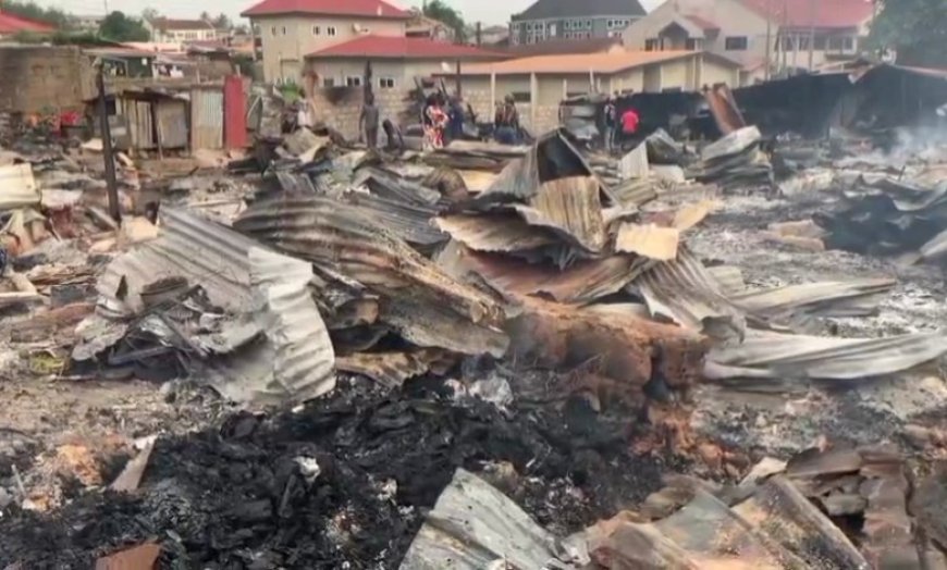 Manhunt Underway As Suspected Arson Leaves Over 200 People Homeless At Ahodwo
