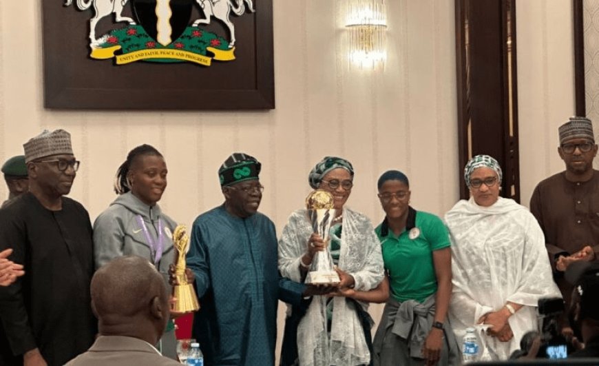 President Tinubu Awards Super Falcons National Honours, Cash And Houses Following 2024 WAFCON Victory