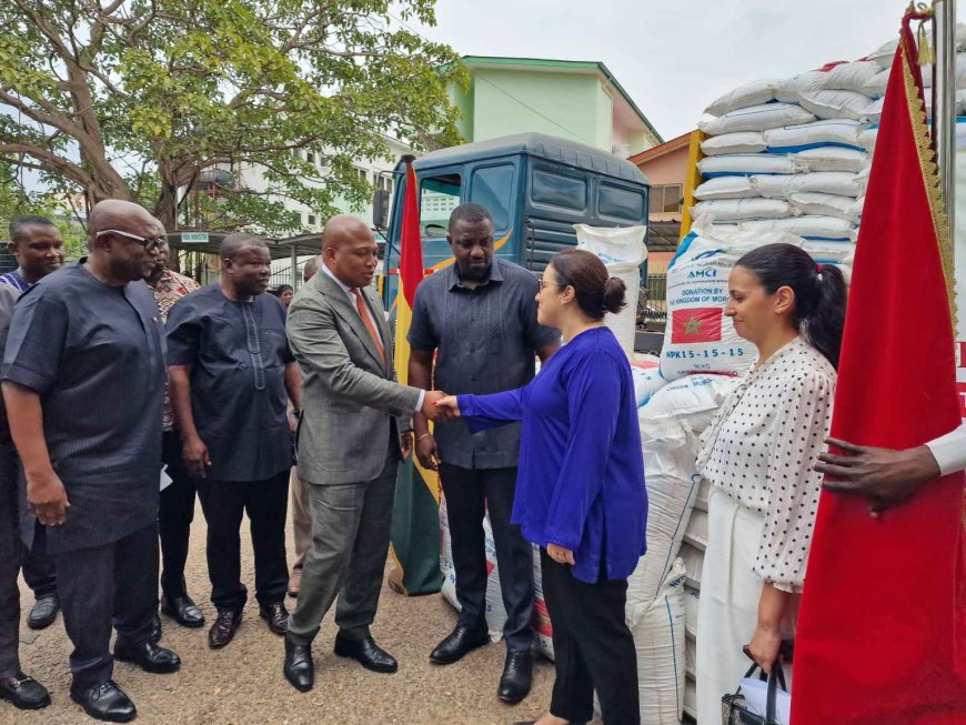Ghana Receives 2,000 Metric Tonnes Of Fertilizer From Morocco To Boost Agriculture