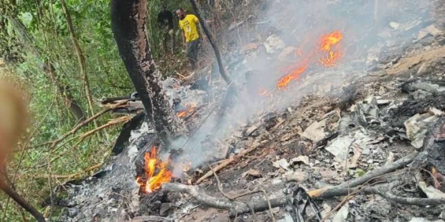 Military Helicopter Crashes At Adansi Akrofrom