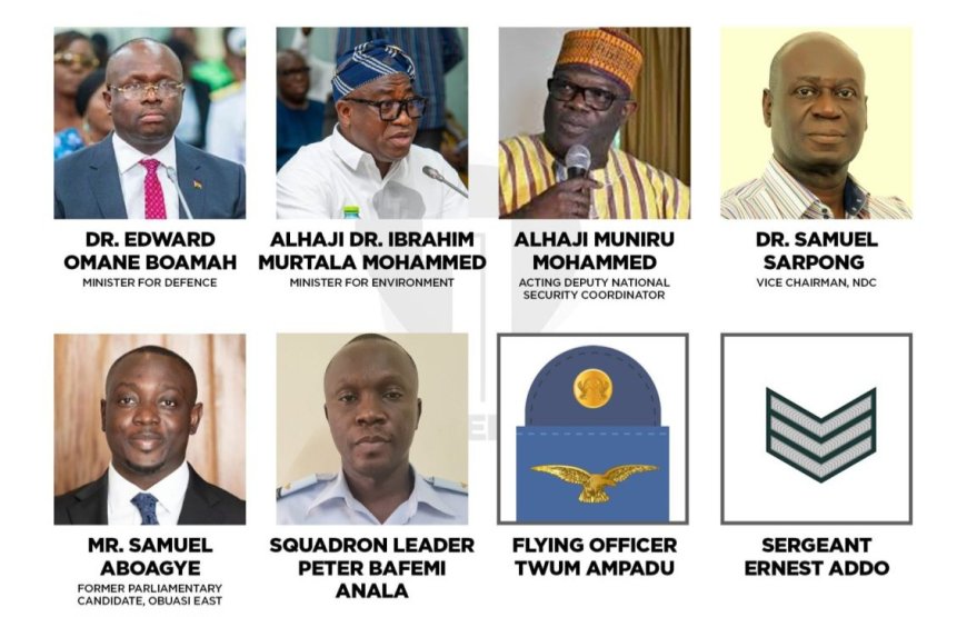 LIst Of Eight Killed In Military Helicopter Crash