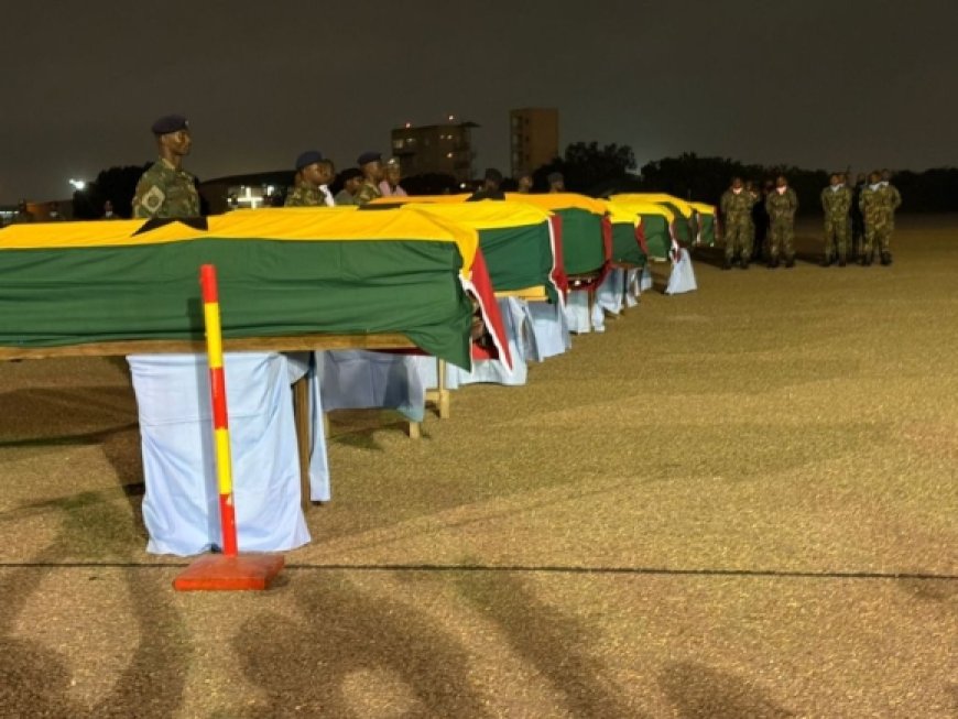 Ghana Armed Forces Receives Remains Of Eight Killed In Helicopter Crash