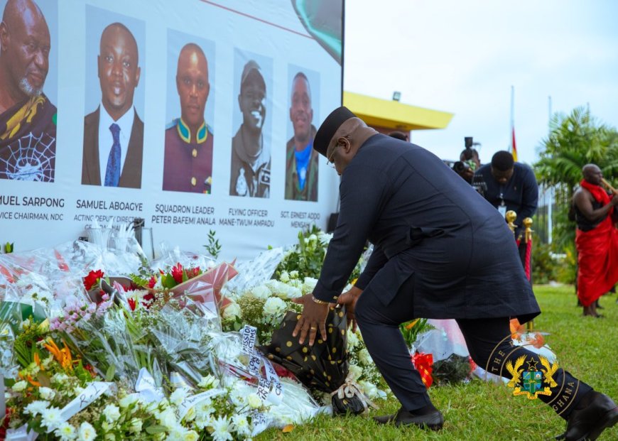 President Of Sierra Leone Arrives In Ghana To Mourn Helicopter Crash Victims