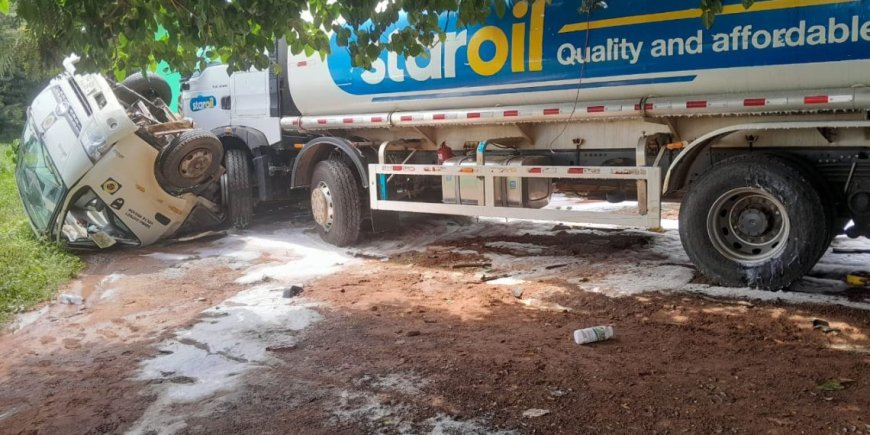 Four People Killed As Fuel Tanker Crashes Into Market At Asukawkaw