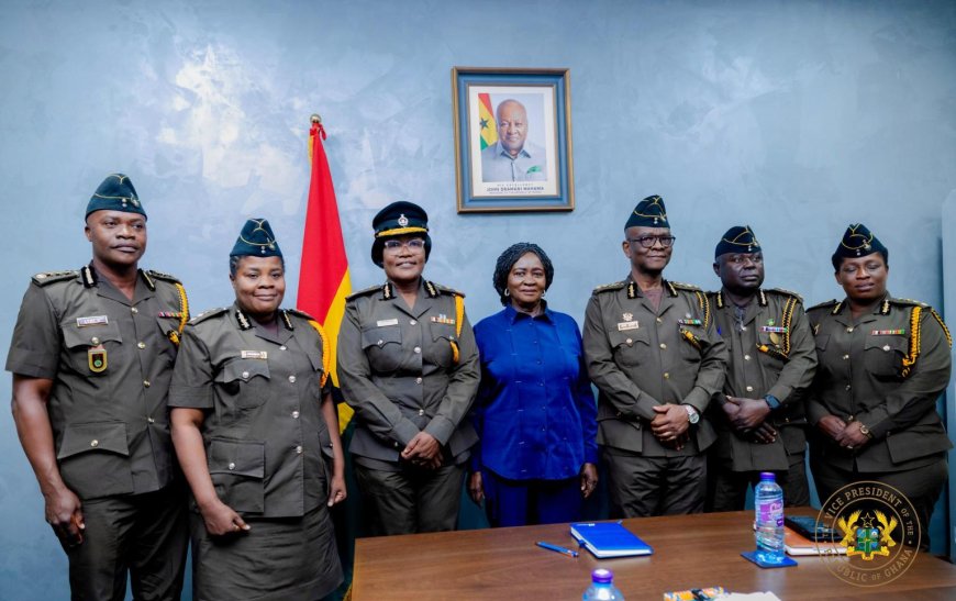 Vice President Jane Naana Meets Ghana Prisons Service Leadership