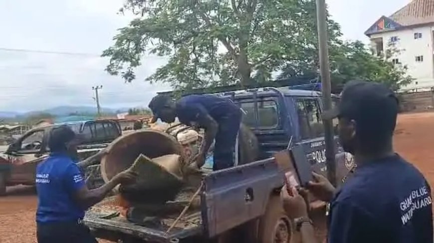 Six People Arrested By Blue Water Guard For Illegal Mining At Juaboso
