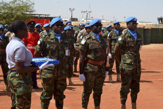 Ghana Army Engineer contingent celebrates medal parade in Mali