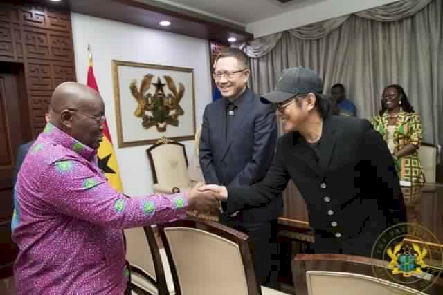 Ban Ki-Moon and Jack Ma visit Akufo-Addo