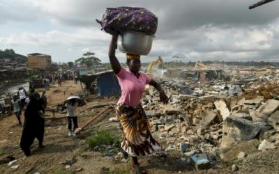 Abidjan district demolished for bridge