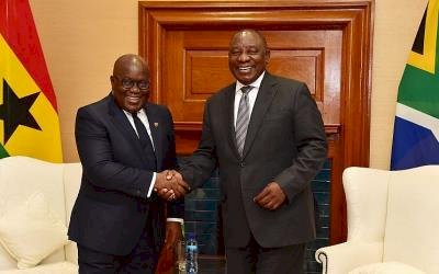 South Africa’s President Ramaphosa Arrives In Ghana Tonight