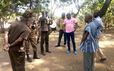 Damongo: DCE Hands Over Site To Prison Council For The Construction Of Prison Yard, Staff Quarters