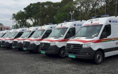 Parked Ambulances Readied For Distribution On Jan 6