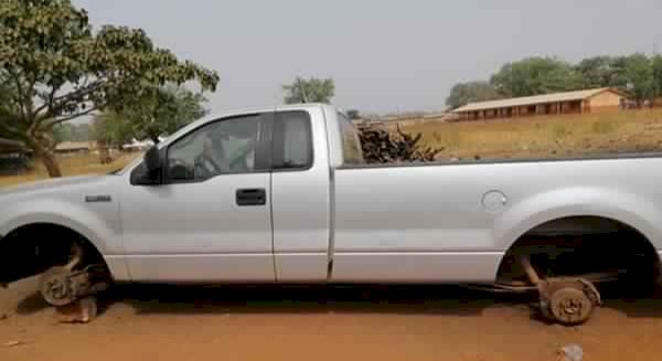 Angry youth ground NPP chair's vehicle for failing to give them jobs