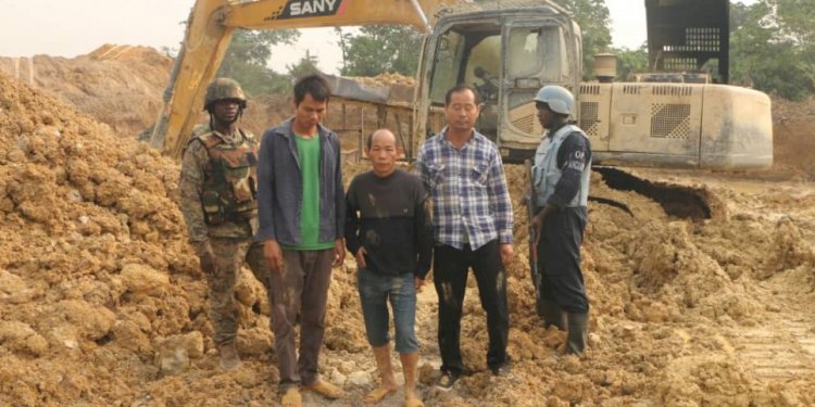 Amansie Central: Three Chinese nationals arrested for engaging in illegal mining