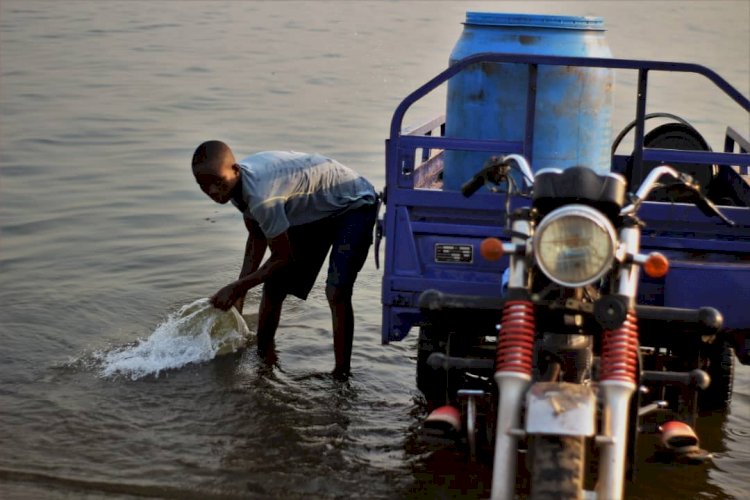 Ekye-Amanfrom residents drink from polluted water as borehole breaks down