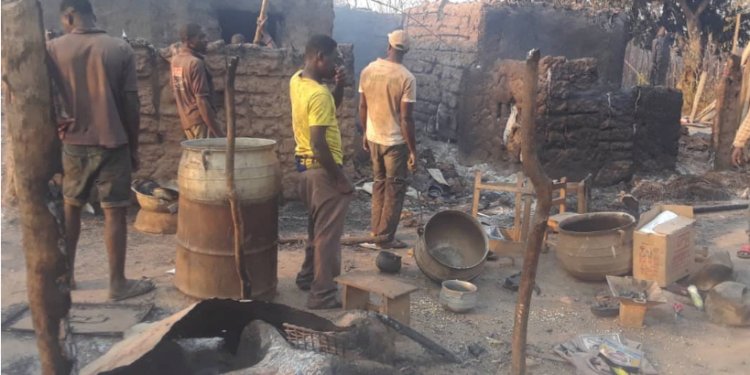 Wenchi: Scores rendered homeless after fire guts 15 houses
