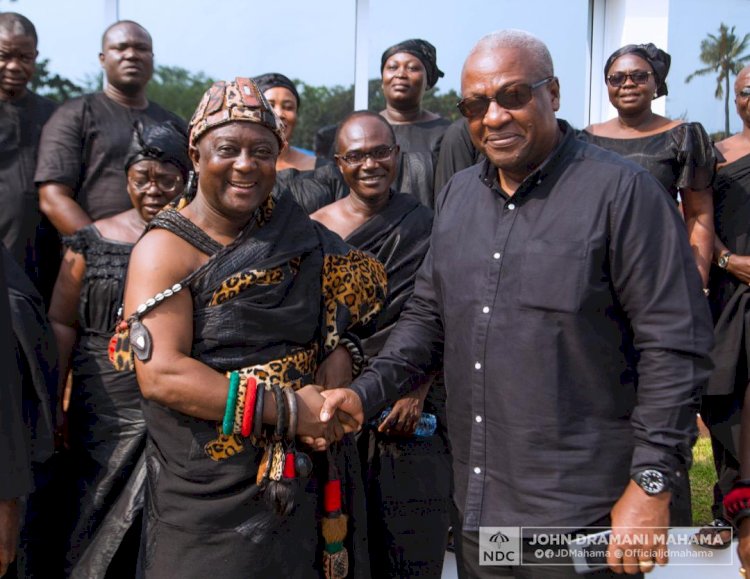 Sunyani chiefs call on Mahama to announce funeral plans for late Omanhemaa