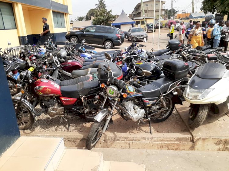 Over 150 motorcycles impounded by Police