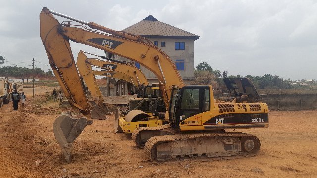 Thieves steal excavator parts