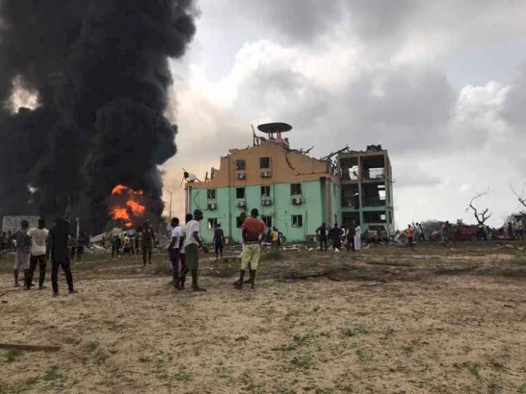 Aftermath Of The Explosion In Lagos