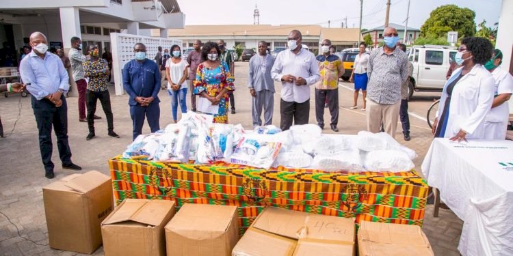 John Mahama supports Keta Hospital with PPE