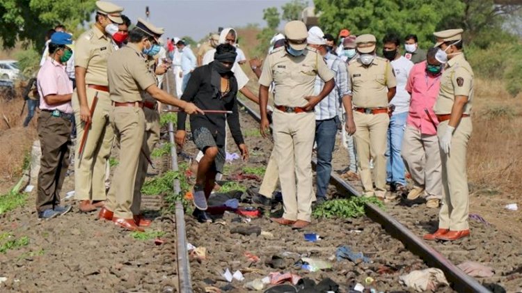 India train crushes home-bound migrant workers sleeping on tracks