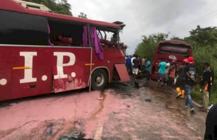 Two dead after VIP buses crash in Eastern Region