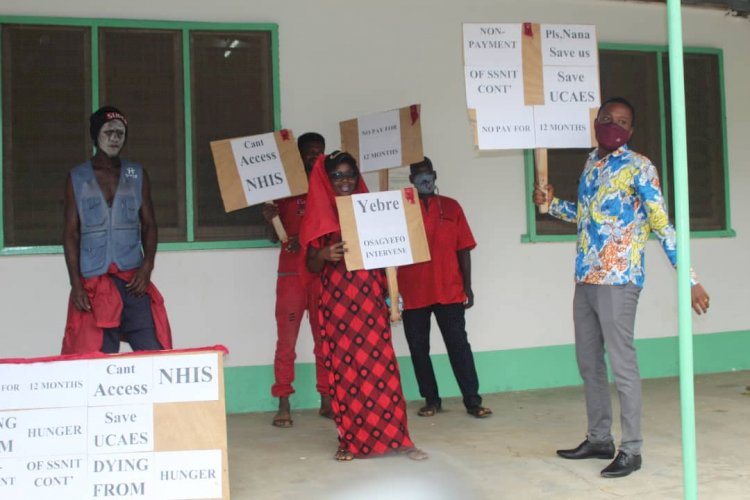 UCAES Protest Over 12 Months Salary Arrears