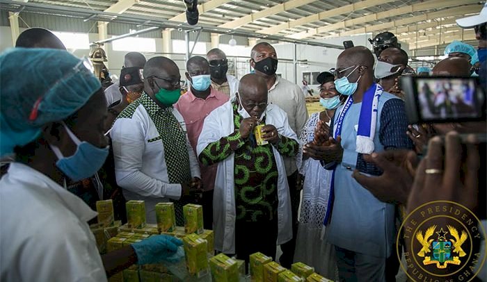 Akufo Addo Commissions Ekumfi Fruits Factory