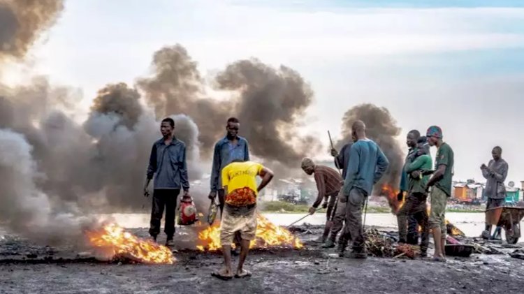 Eight Arrested By Police For Burning E-Waste At Agbobloshie