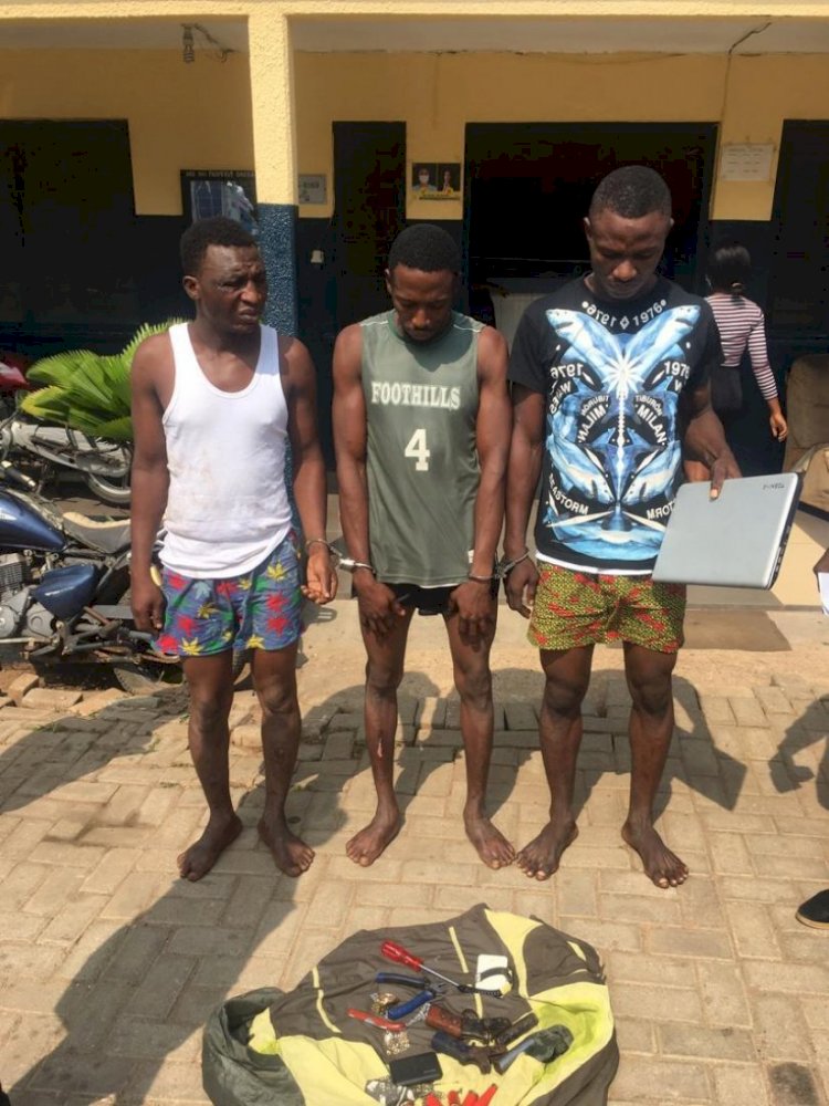 Three Arrested By Police For Possession Of Weapons