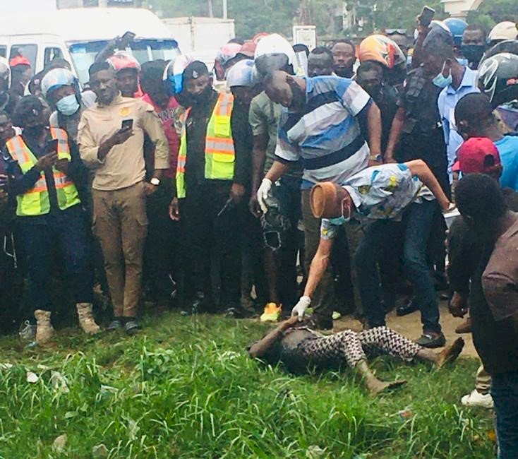 Woman Found Dead In Gutter Around STC Head office In Accra