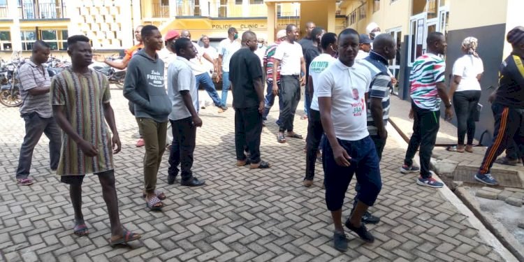 NDC Supporters Gather At Ashanti Regional Police Headquarters After Arrest Of Colleagues