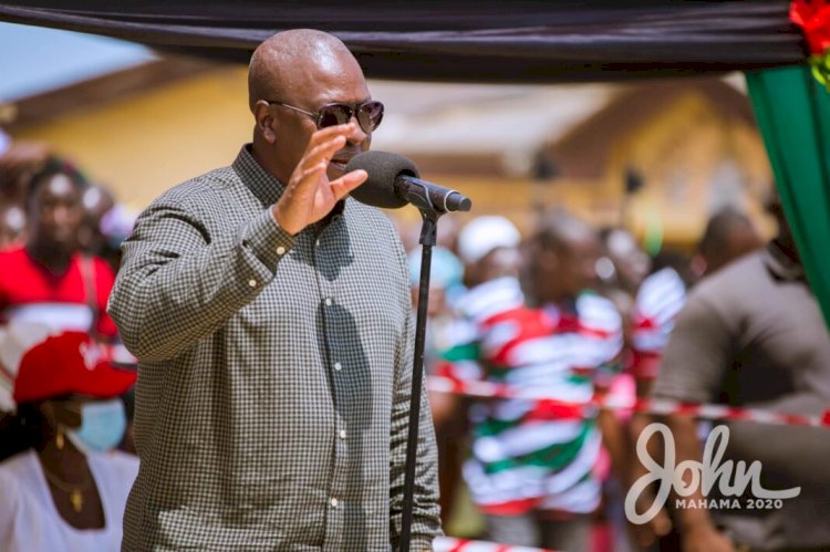 You Won't Pay Back COVID-19 Stimulus Package If You Vote For Me - Mahama To Traders