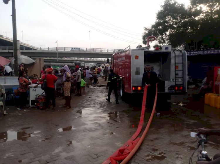 Fire Guts Odawna Market