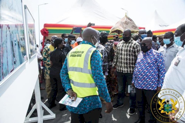 Nana Akufo-Addo Commissions Phase One Of Obestebi Lamptey Interchange
