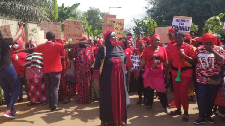 NDC Women Protest 2020 Poll Results In Kumasi