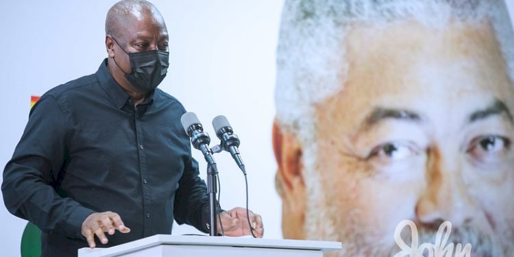 John Mahama Charges NDC Members To Honour Rawlings By Ensuring Unity