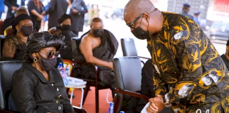 John Mahama Consoles Konadu At Rawlings’ Funeral