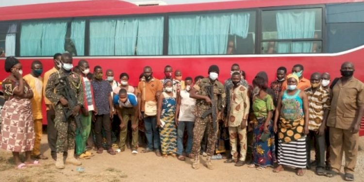 51 ECOWAS Nationals Arrested At Asikuma Inland Checkpoint