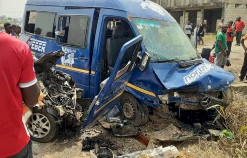 Two Die In Gory Accident At Akuse Junction