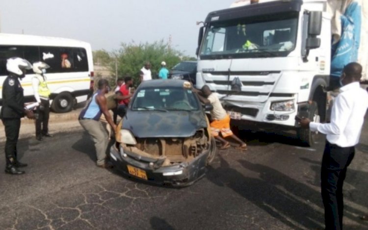 4 Vehicles Involved In An Accident At Tema