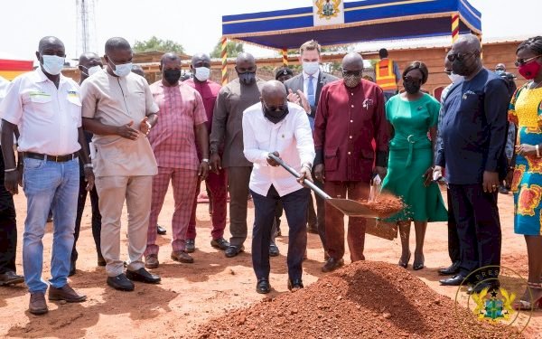 Akufo Addo Cuts Sod For GHS5 million Ghana Award House