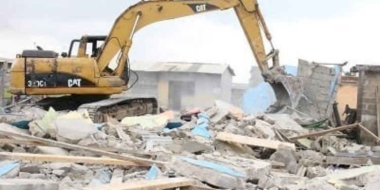 Over 40 houses And Structures Demolished Near Weija Dam