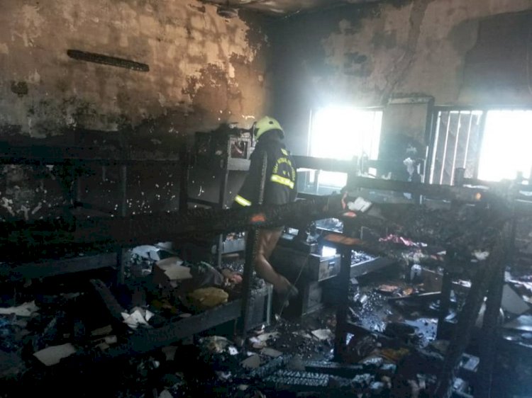 C/R: Fire Guts Social Welfare Girls Vocational School At Pedu