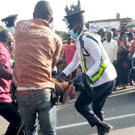 C/R: Speeding Tipper Truck Crashes Pupil To Death In Awutu Breku