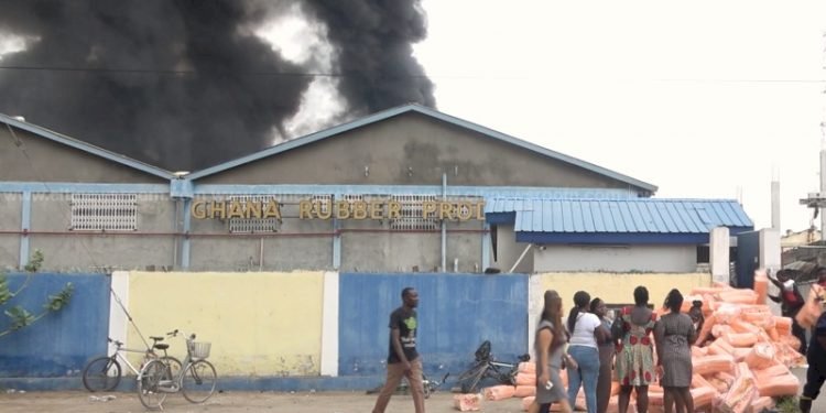 Ghana Rubber Company Workers Lament Possible Impact Of Fire Outbreak On Their Livelihood