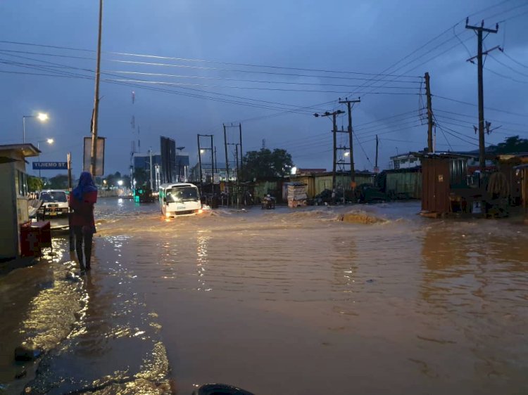 Parts Of Accra, Cape Coast Flooded After Brief Downpour